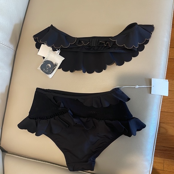 Zimmermann ruffle trim top and bottom swimsuit sz Au 1 - Picture 15 of 15